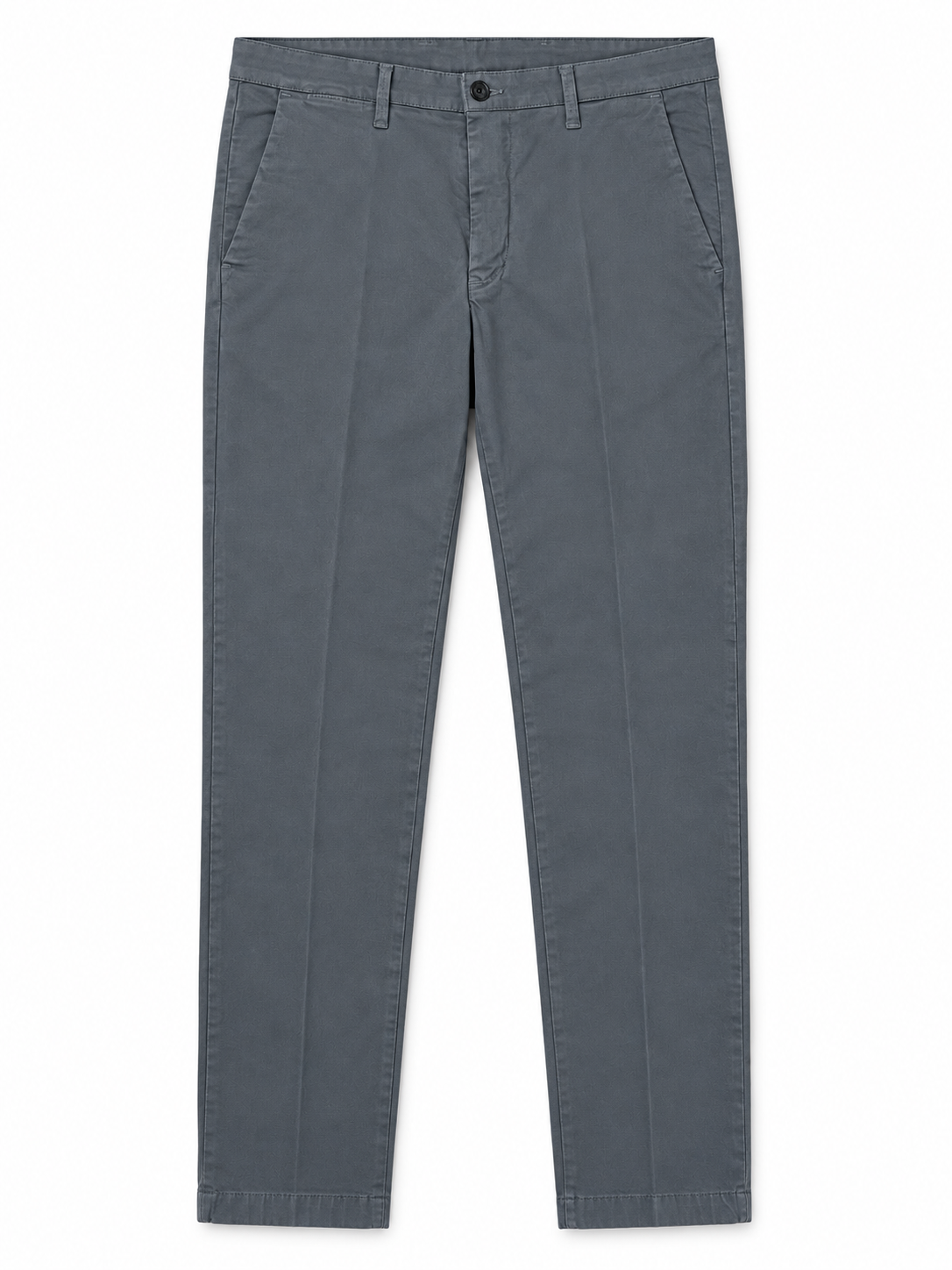 Pantalone uomo Moro 01S grigio scuro, vista frontale del capo con tasche America.