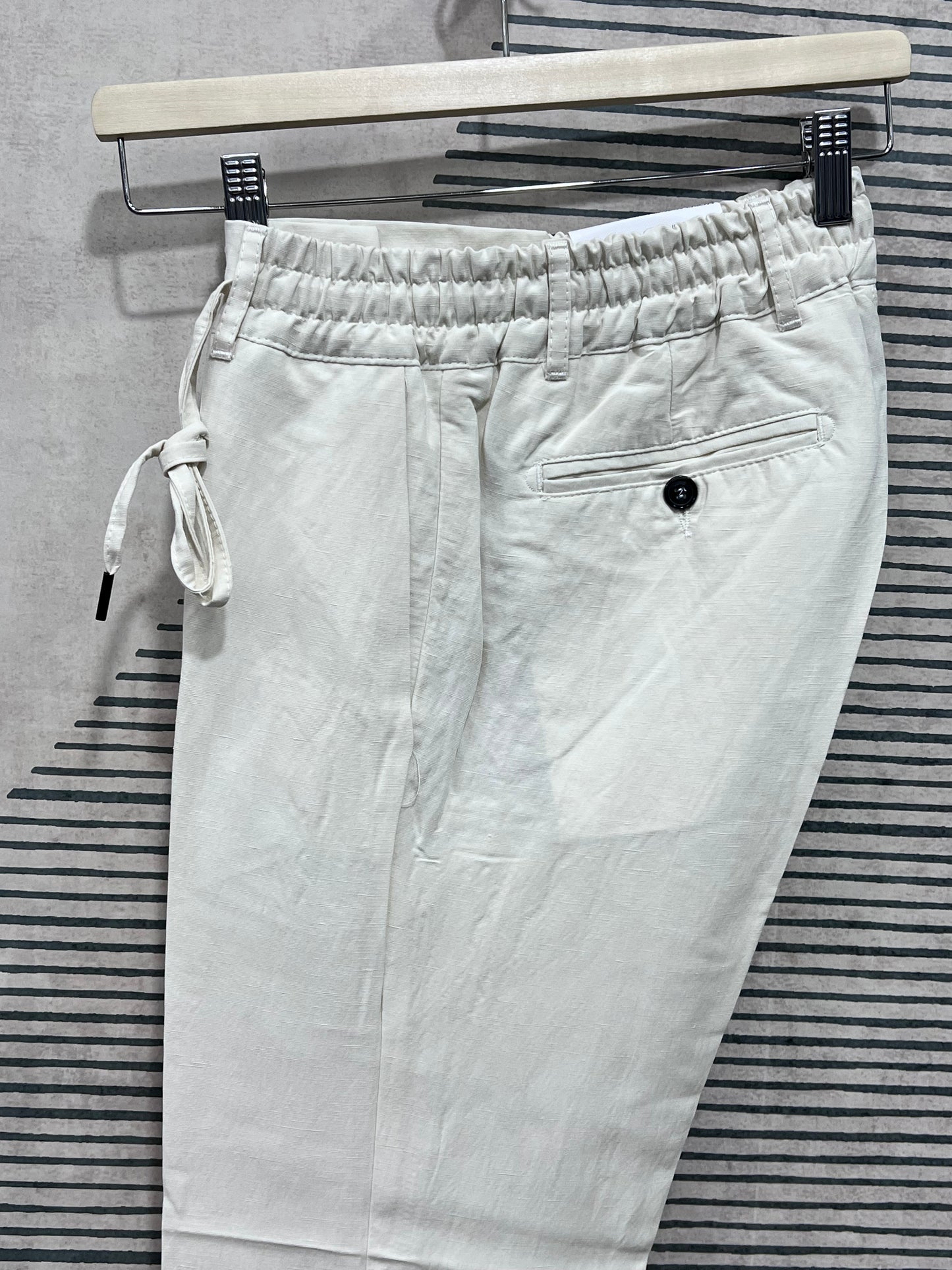 Pantalone Lino & Tencel| Panna & Blu