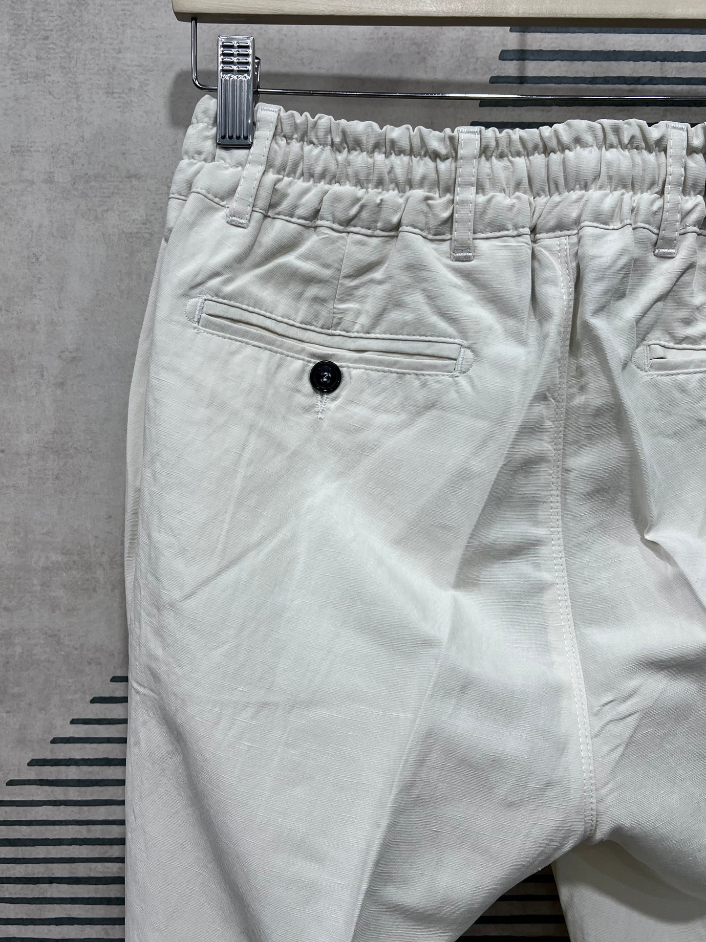 Pantalone Lino & Tencel| Panna & Blu