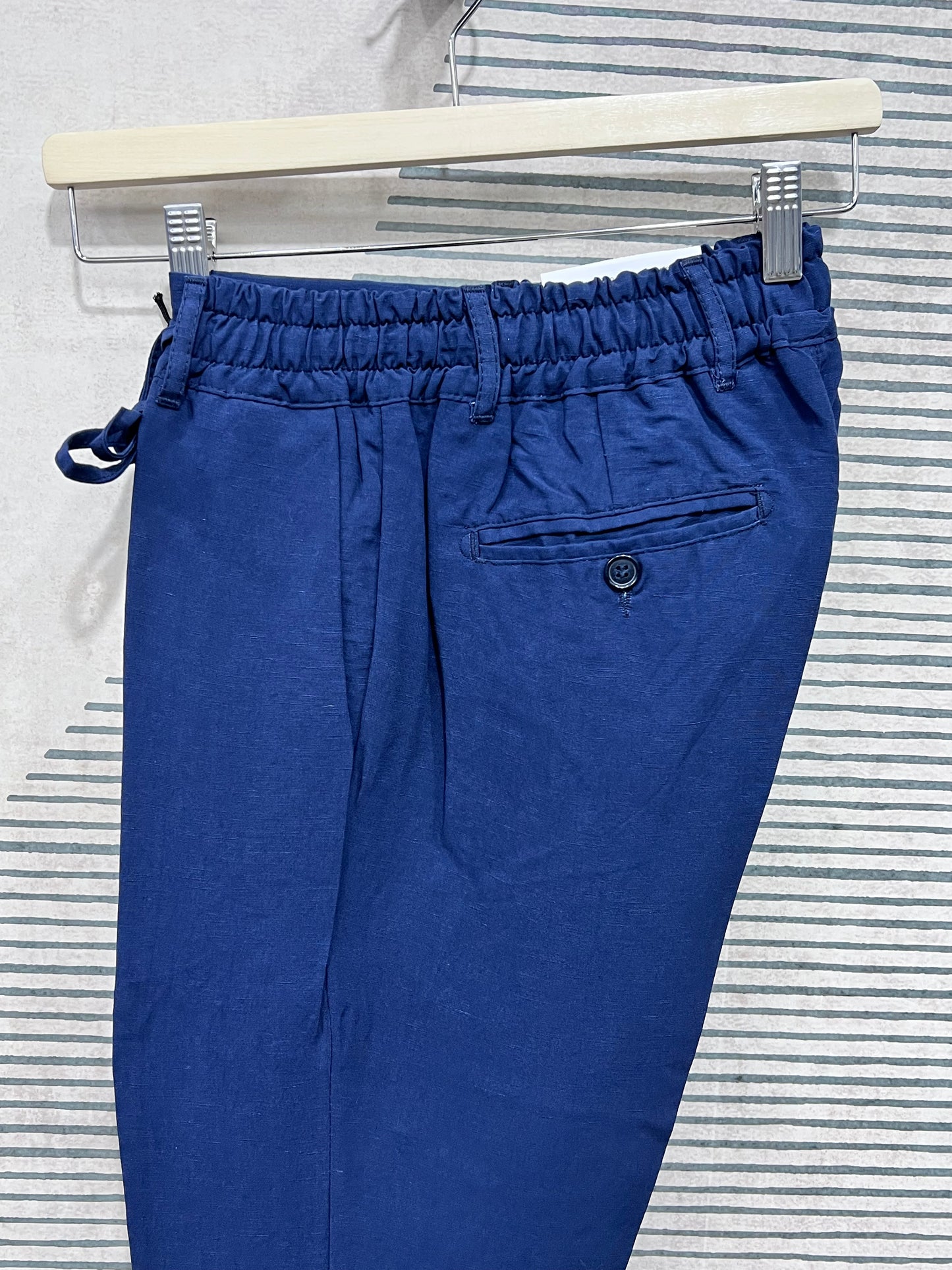 Pantalone Lino & Tencel| Panna & Blu