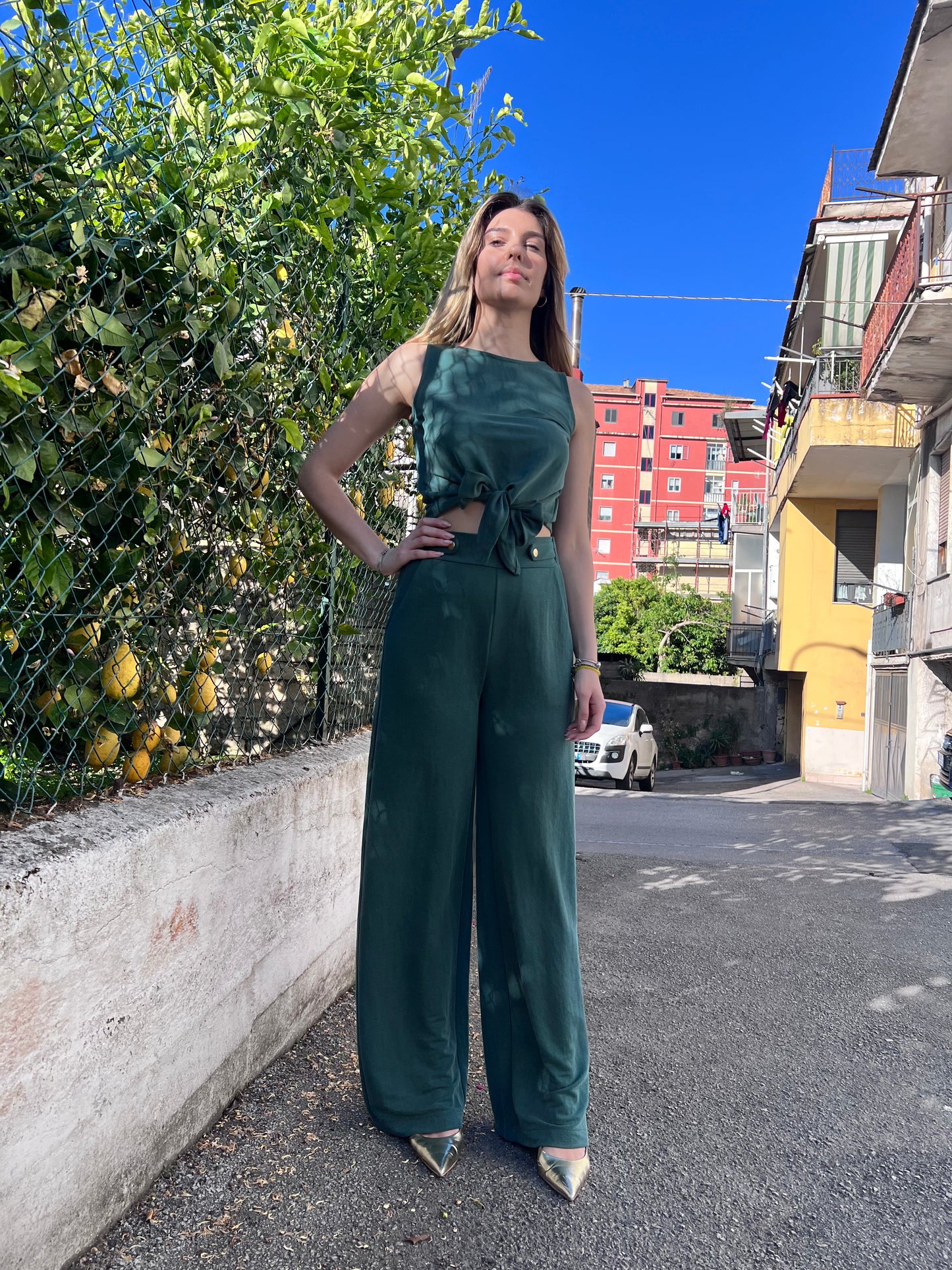 "Cord Set Cauana indossato - Look completo elegante e rilassato"