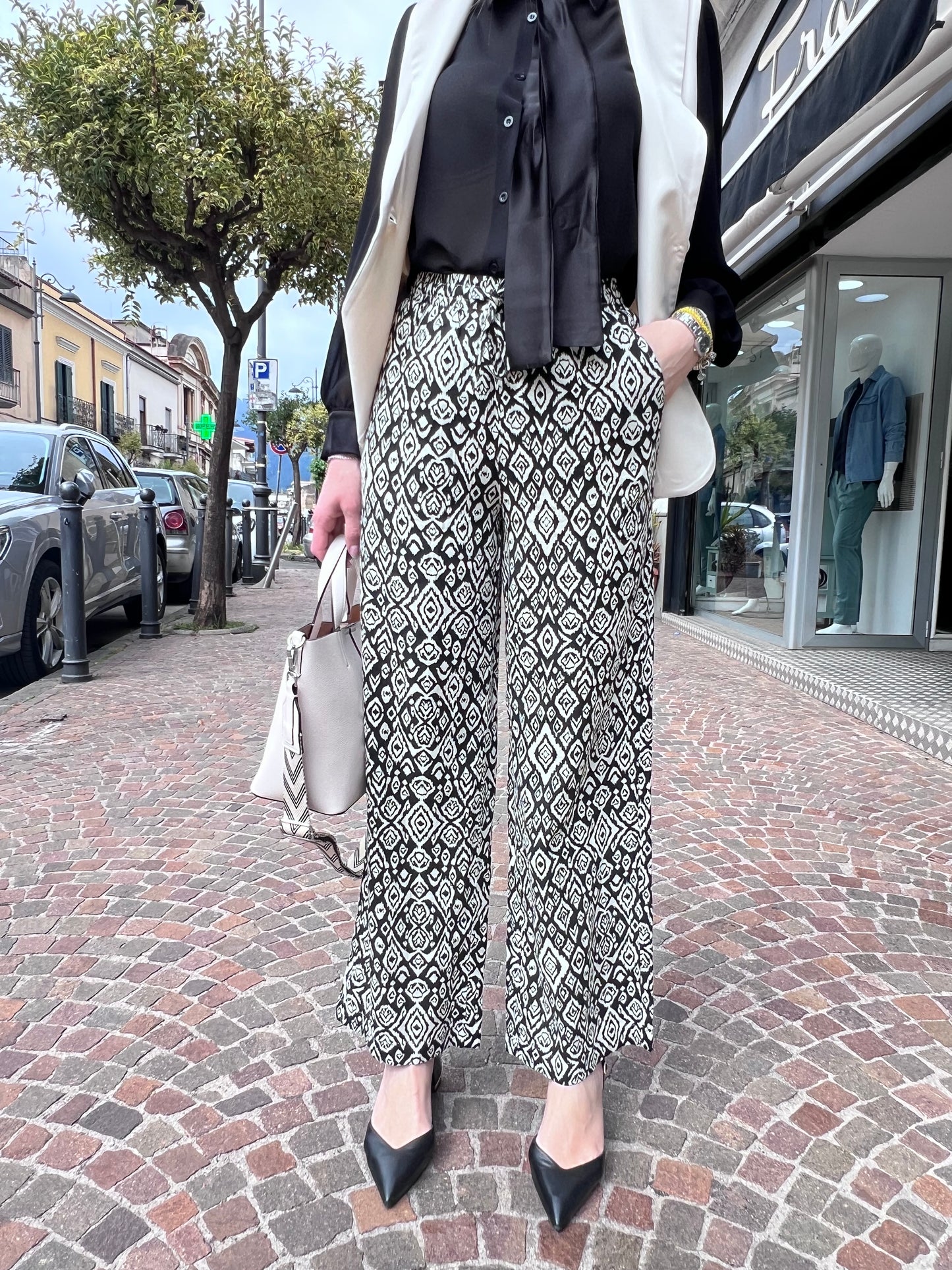 Pantalone Palazzo | Linno | Lino & Viscosa