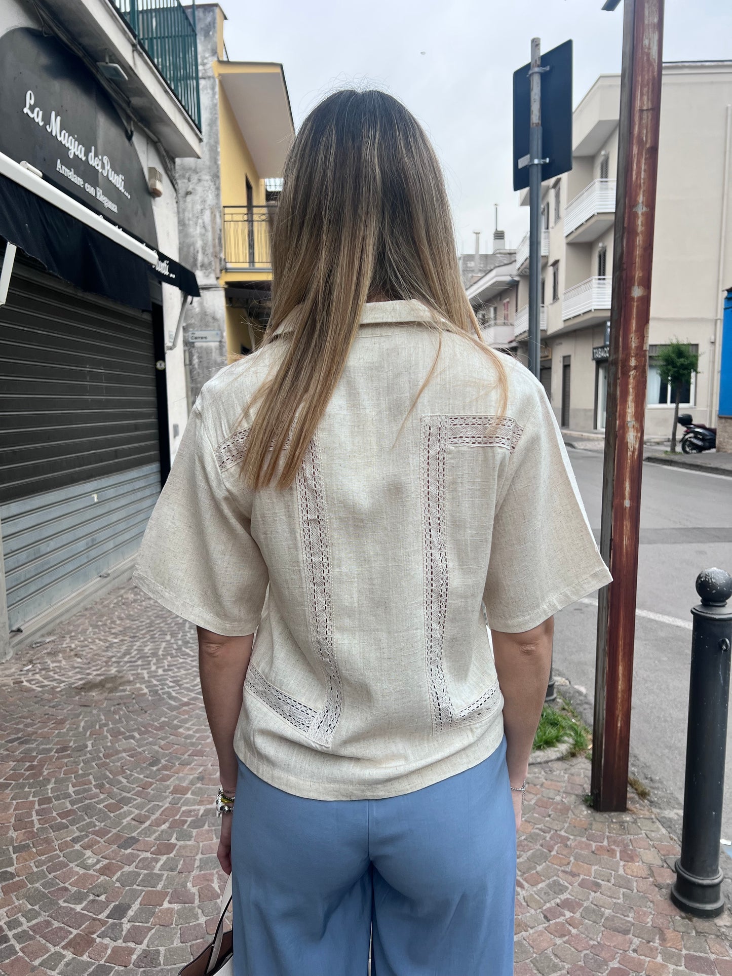 Camicia in Viscosa & Lino| Miru