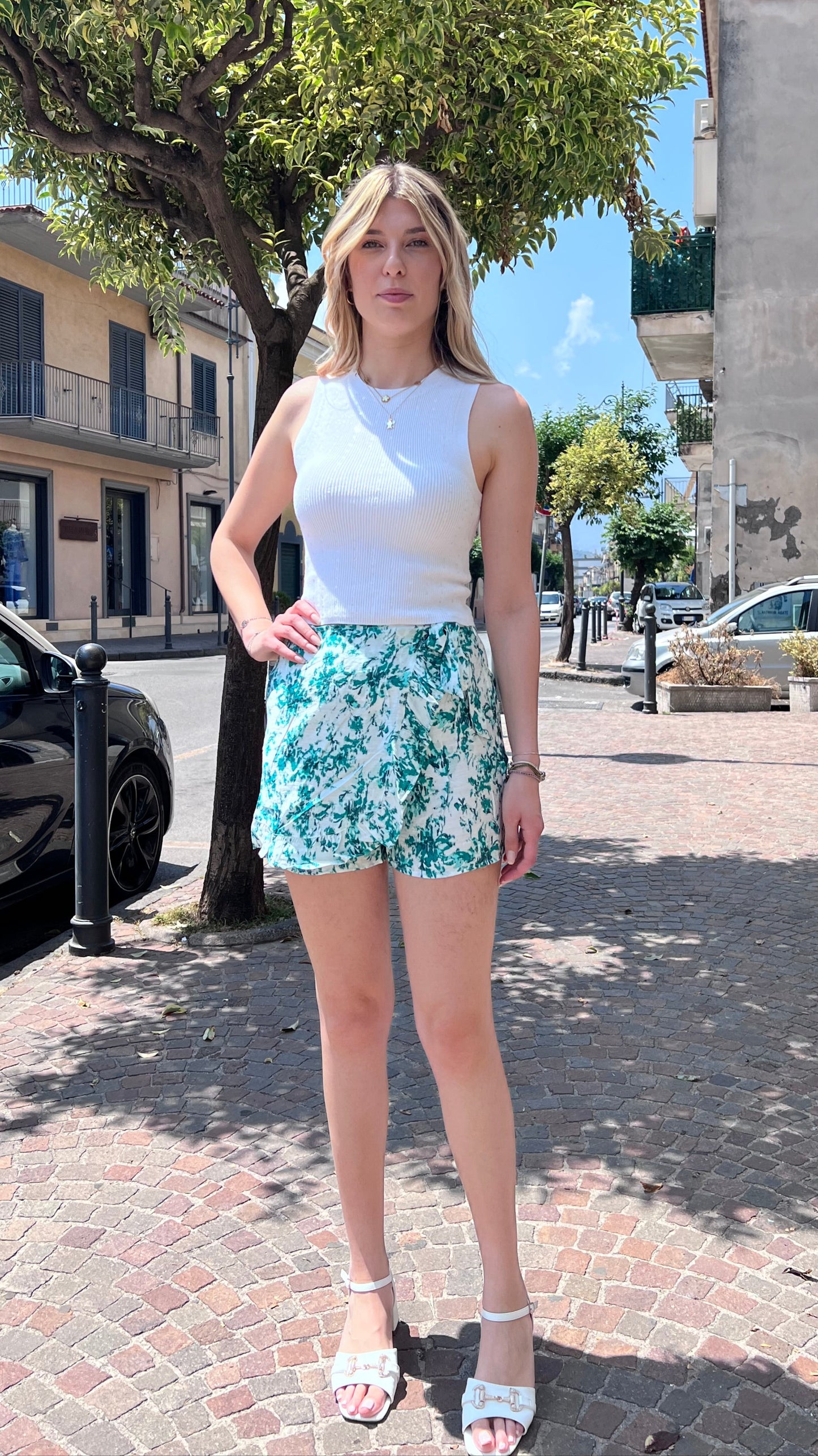 Gonna-Shorts | Green| Davina