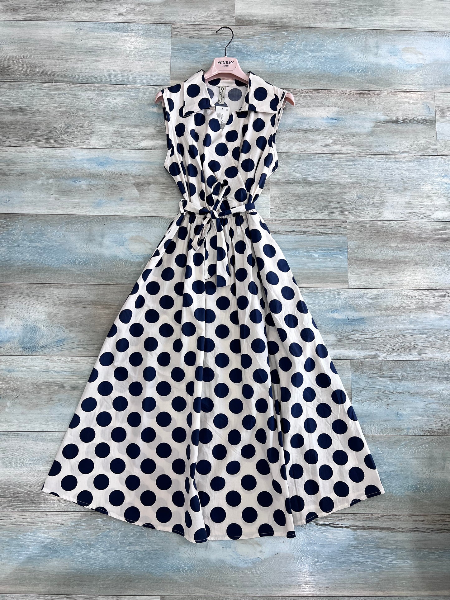 Abito Cotone| Pois| Moro| Blu