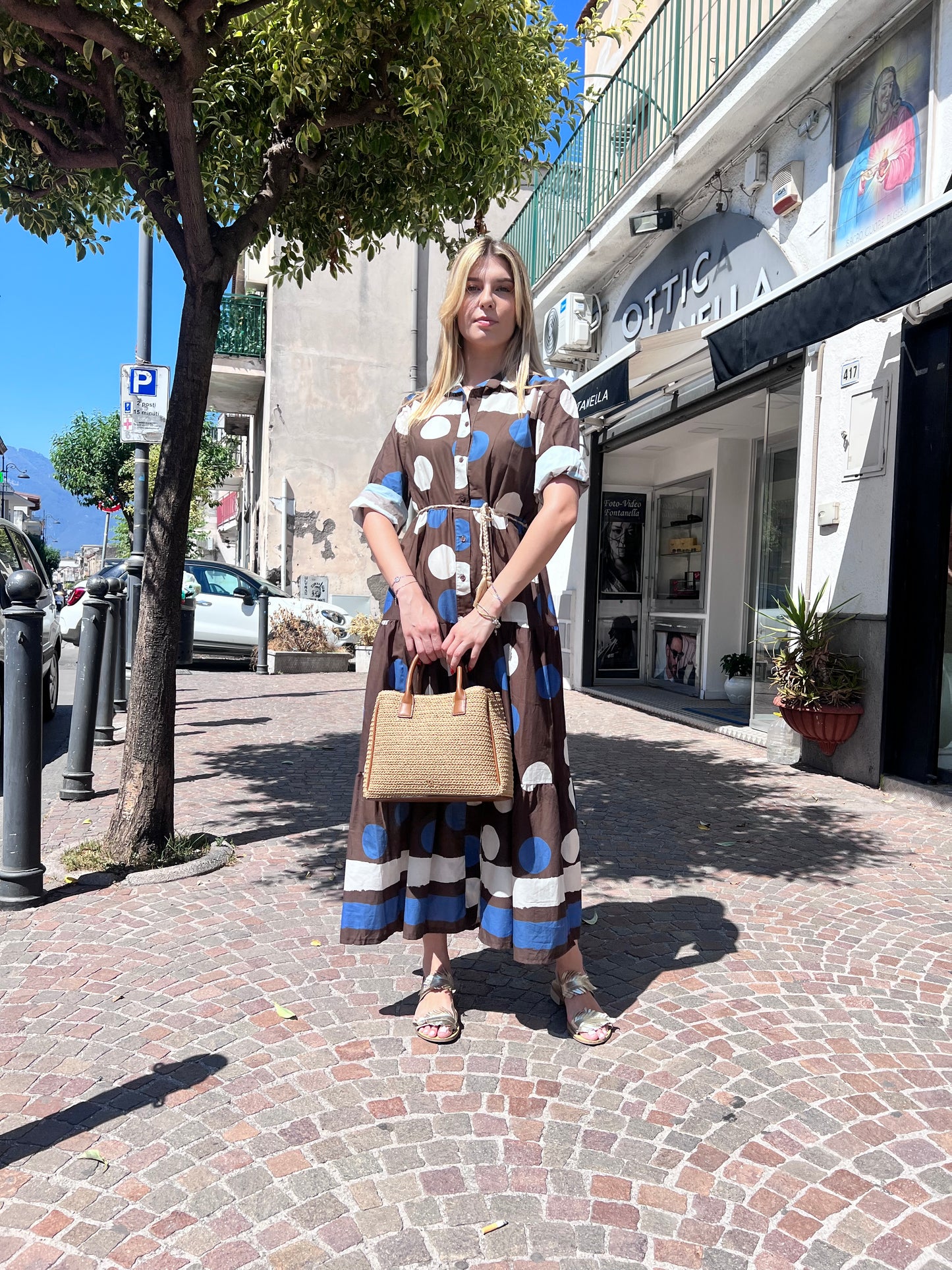 Abito Pois| Moro| Blu
