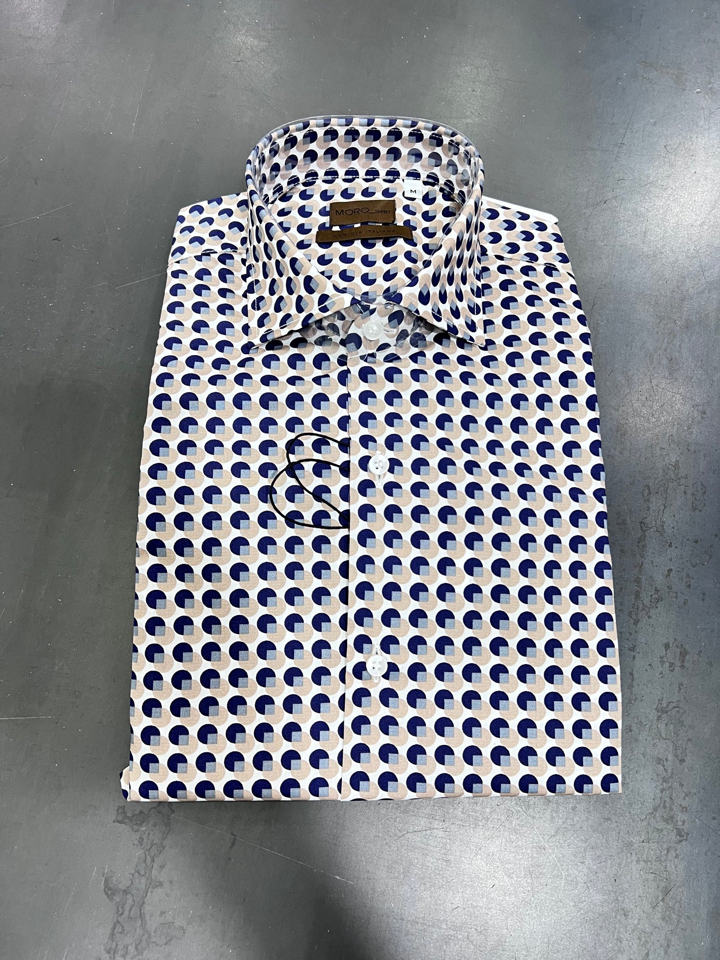 "Camicia elegante uomo business - tessuto cotone twill Made in Italy"