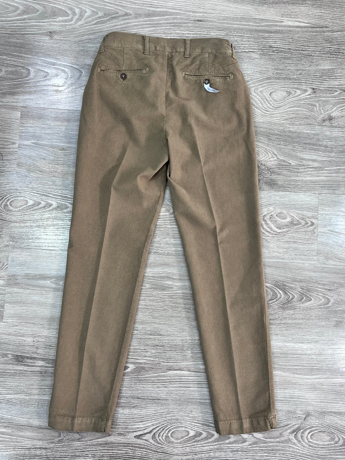 "Pantalone armaturato uomo colore bruciato- vista posteriore qualità italiana"