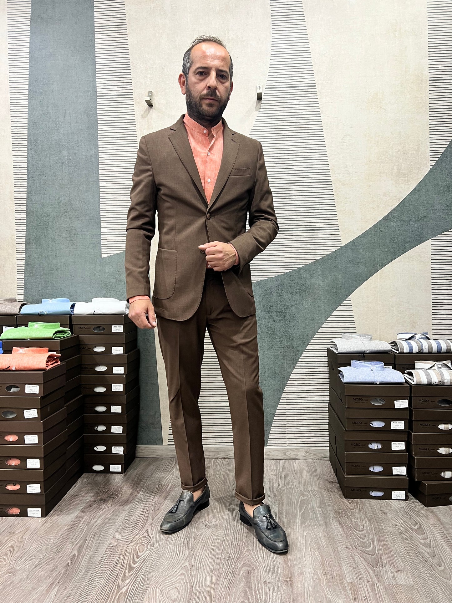 Abito Uomo| Fresco Lana| Brown
