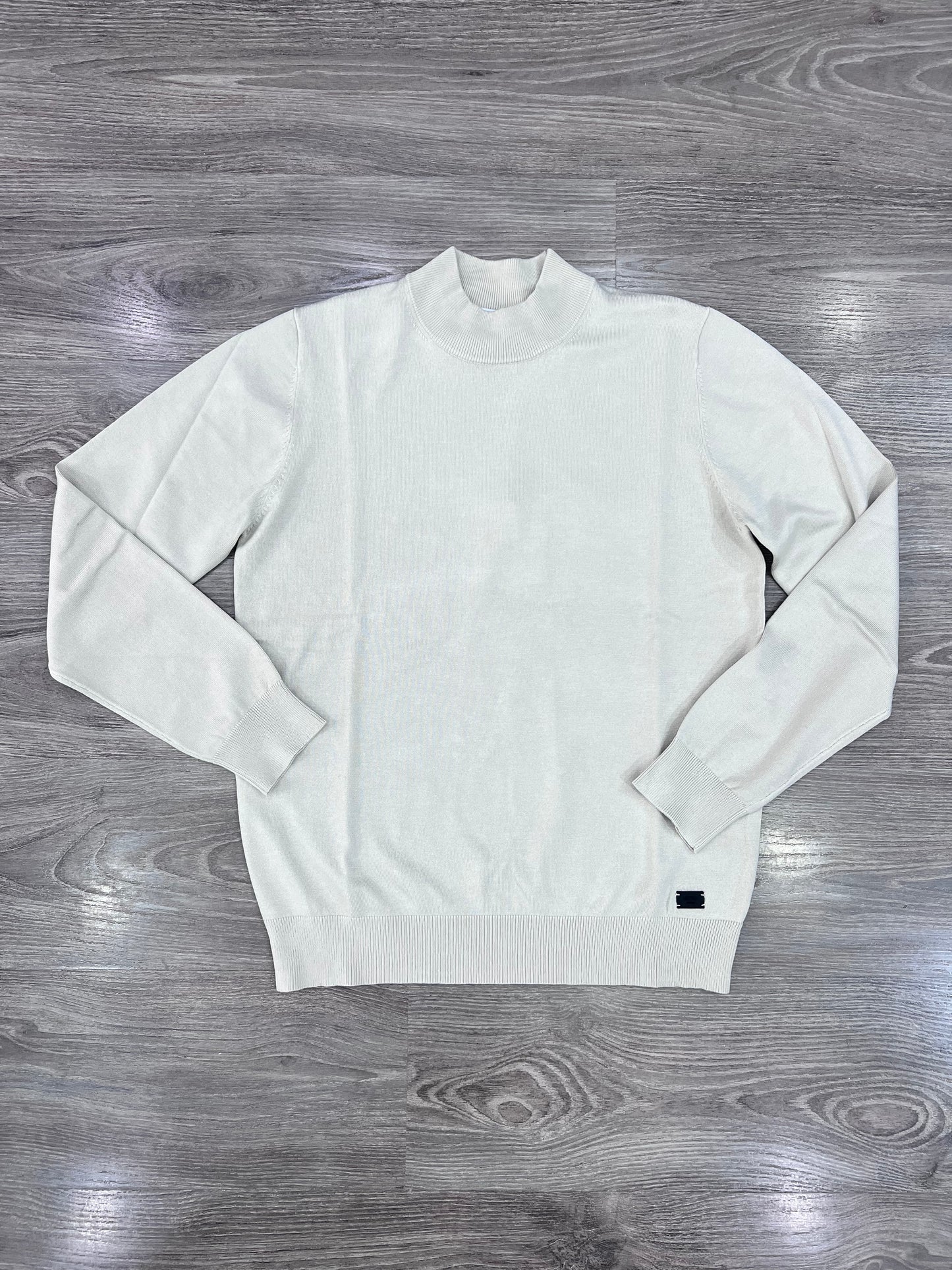 Maglia Uomo Mezzo Collo Manica Lunga - Beige Blu Nero Panna Bruciato