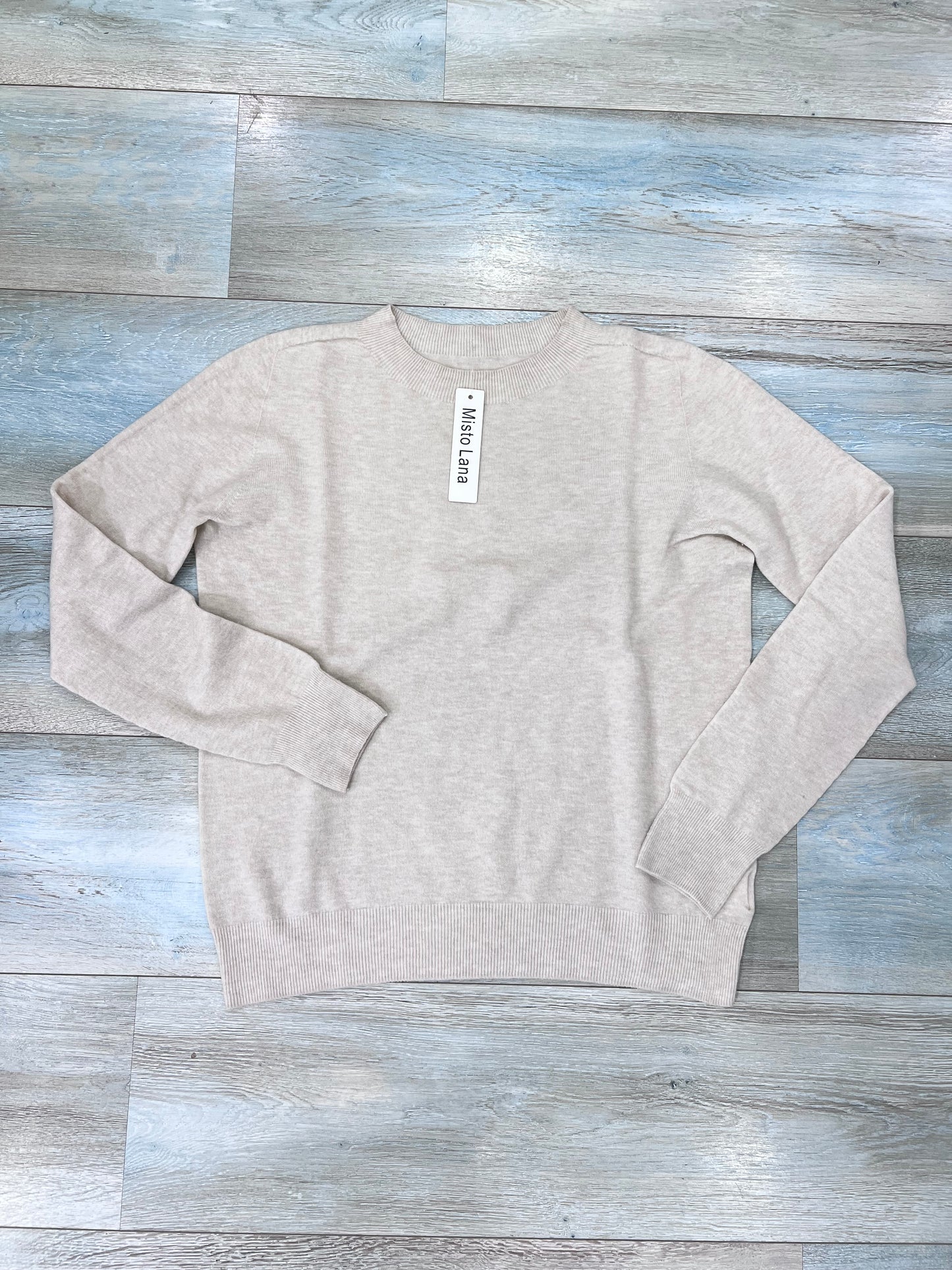 Maglia Donna Misto Lana Girocollo - Manica Lunga 5 Colori