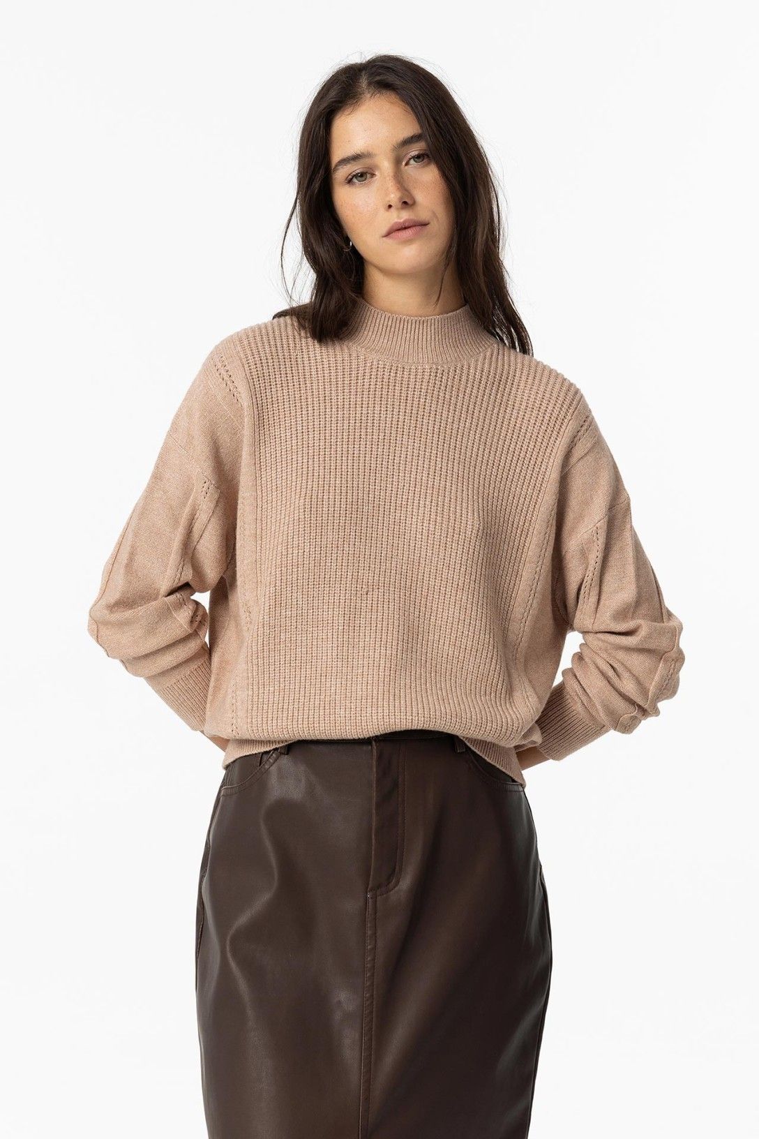 Maglione invernale donna Tiffosi Anastacia - vista laterale