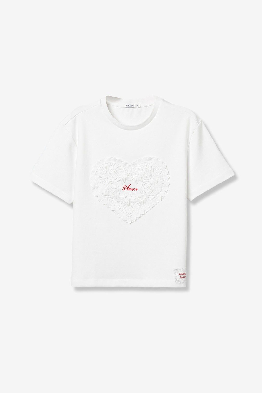 T-shirt donna Aura - vista completa vestibilità regolare e girocollo classico