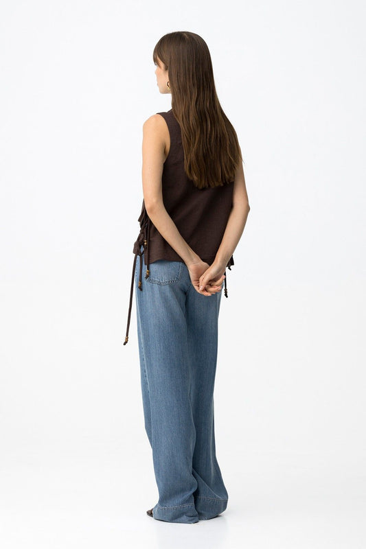 Jeans donna wide leg Bonnye_62 Tiffosi - look completo outfit donna