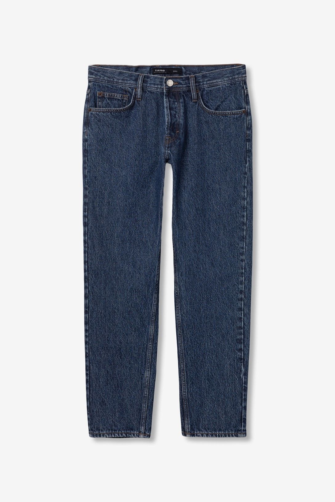 Jeans uomo Cole_66 relaxed fit denim blu - vista frontale completa