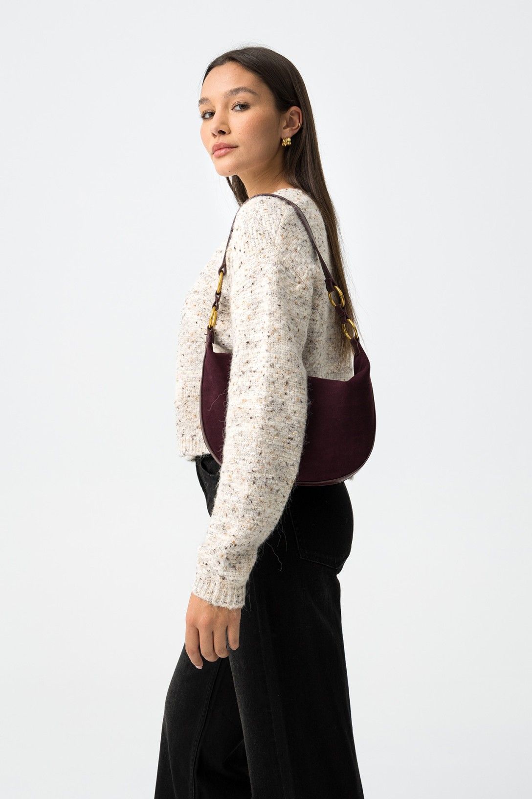 Cardigan donna Diadem Tiffosi - vista laterale outfit casual chic