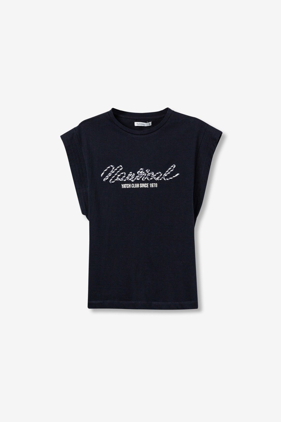 T-Shirt Indigo | Bianca | Blu