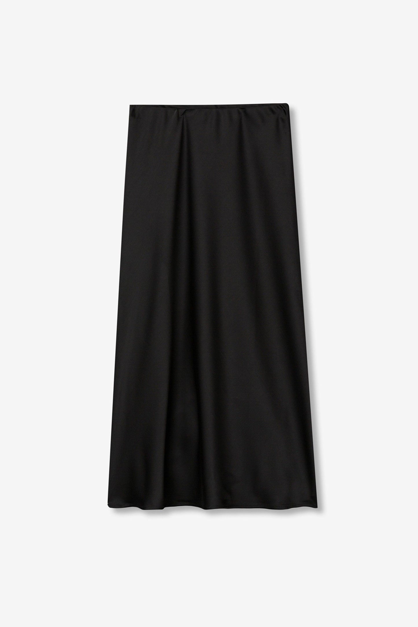 Gonna Midi donna Kansas_2b Tiffosi midi in nero - dettaglio tessuto e vestibilità fluida