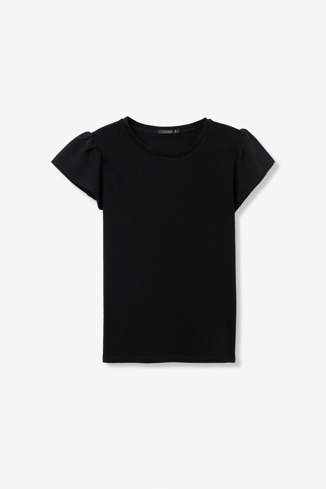 T-Shirt donna Kira Nero – dettaglio tessuto cotone