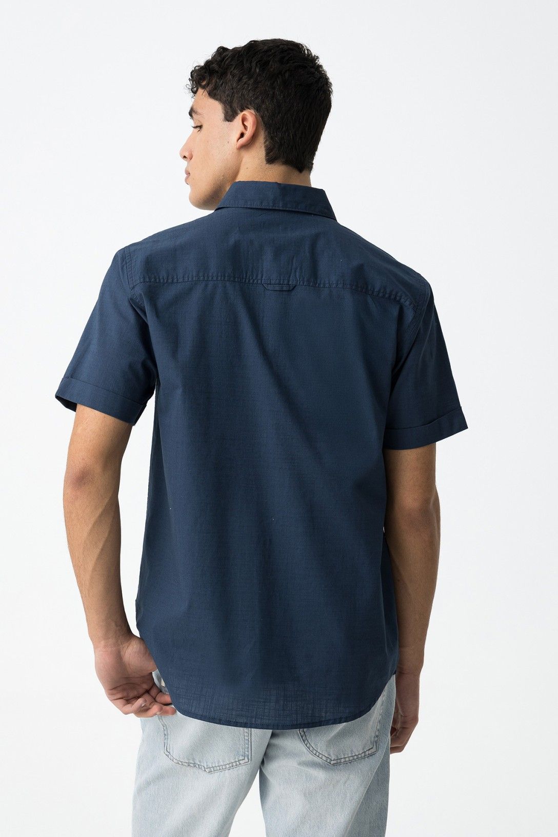 "Camicia Kobe blu, vista posteriore"
