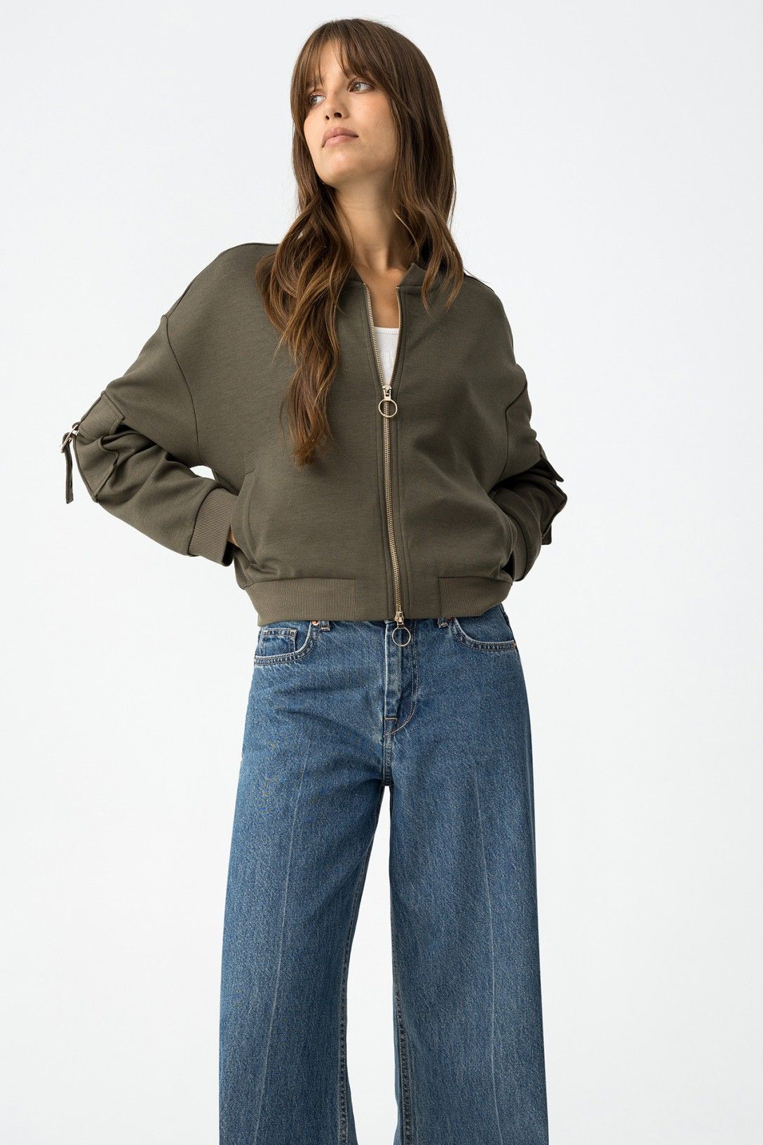 Felpa Lauren | Bianca| Militare