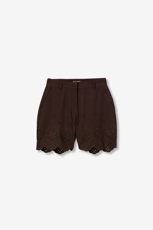 shorts Donna Lencastre cioccolato, stile elegante primavera estate 2026 - vista e-commerce