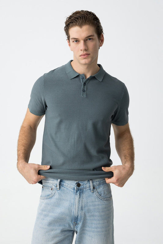 Polo Filo| Blu Mirage | Blu| Lewis ( Ultima Blu Tg. XXL )