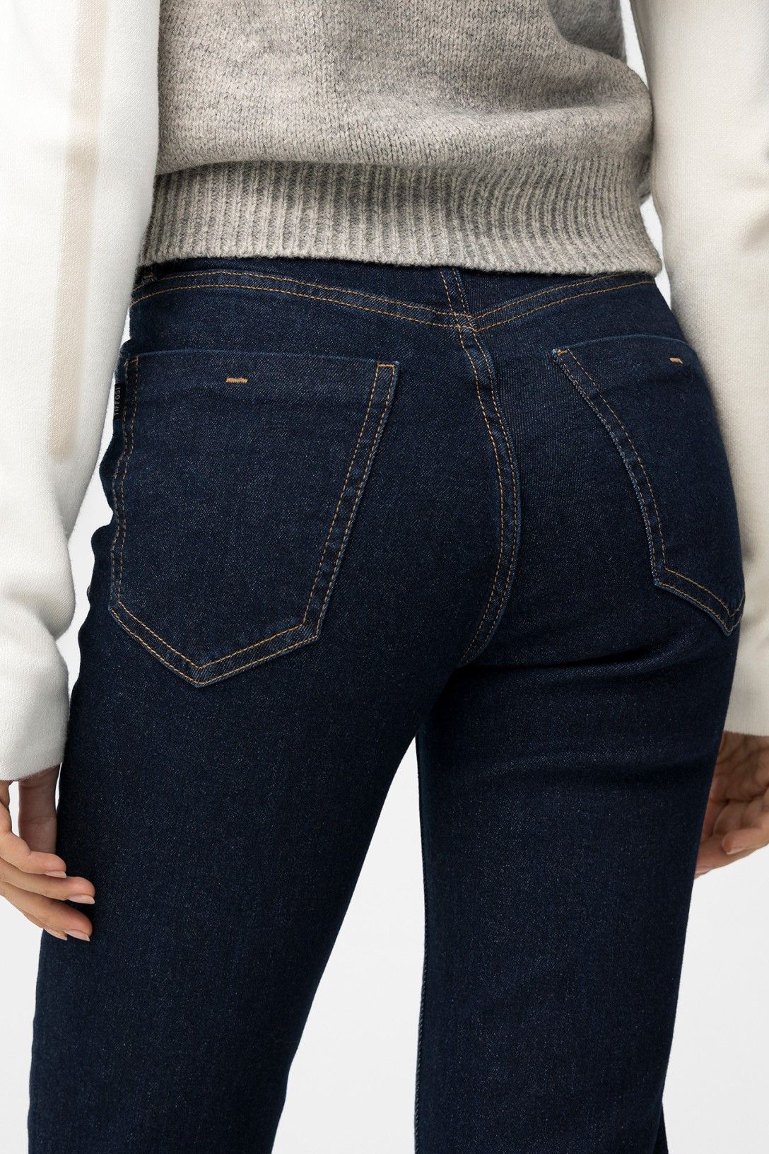 Jeans donna zampetta Megan_127 Tiffosi - Vista posteriore vestibilità aderente cotone 98%