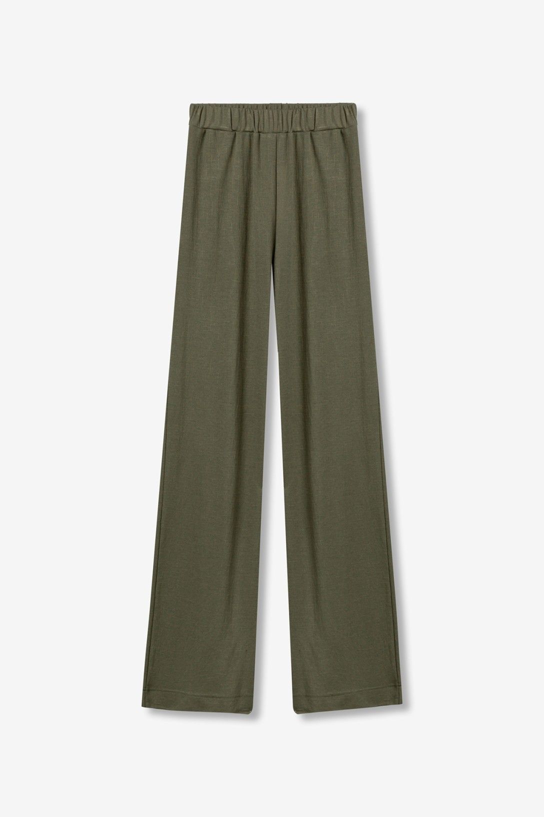 Pantalone palazzo Donna Mellow verde militare collezione primavera estate 2026