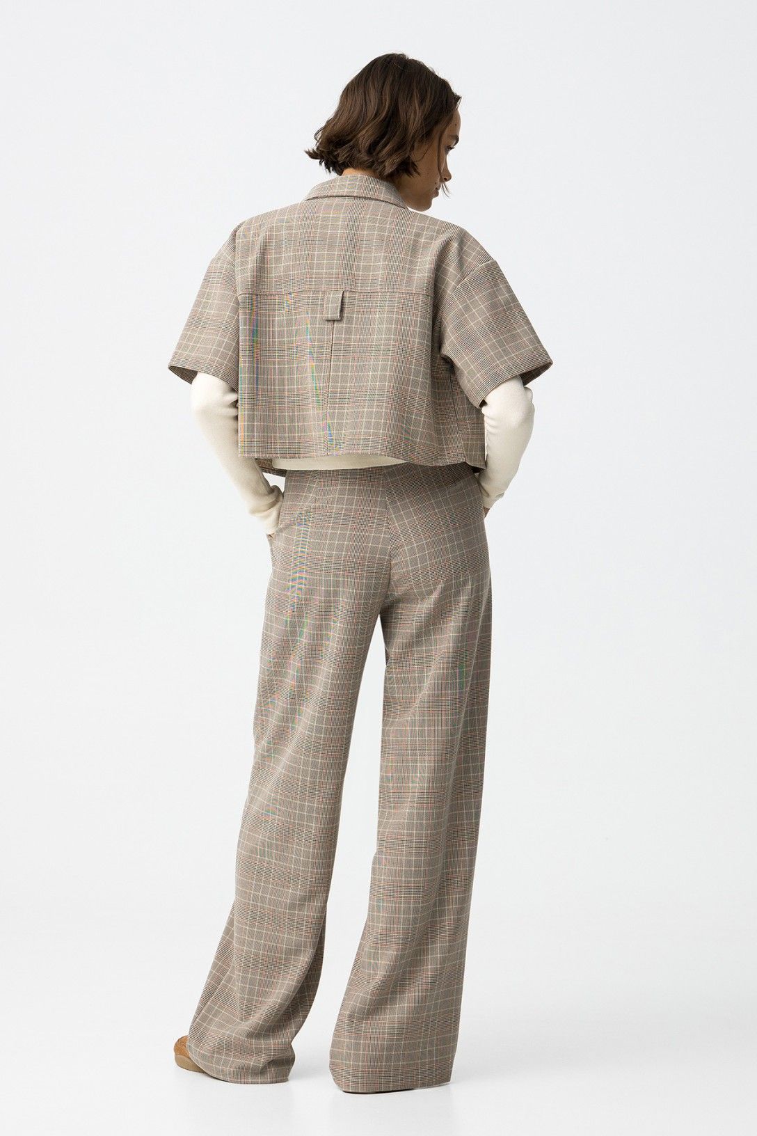 Pantalone Wide Leg Panny donna - vista posteriore con chiusura zip