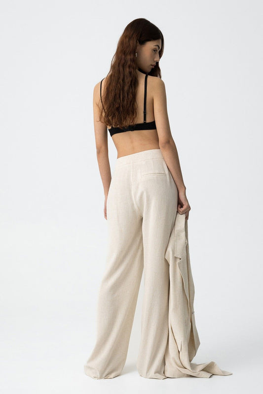 Pantalone donna Portel vita alta – vista posteriore – Frarò Shop
