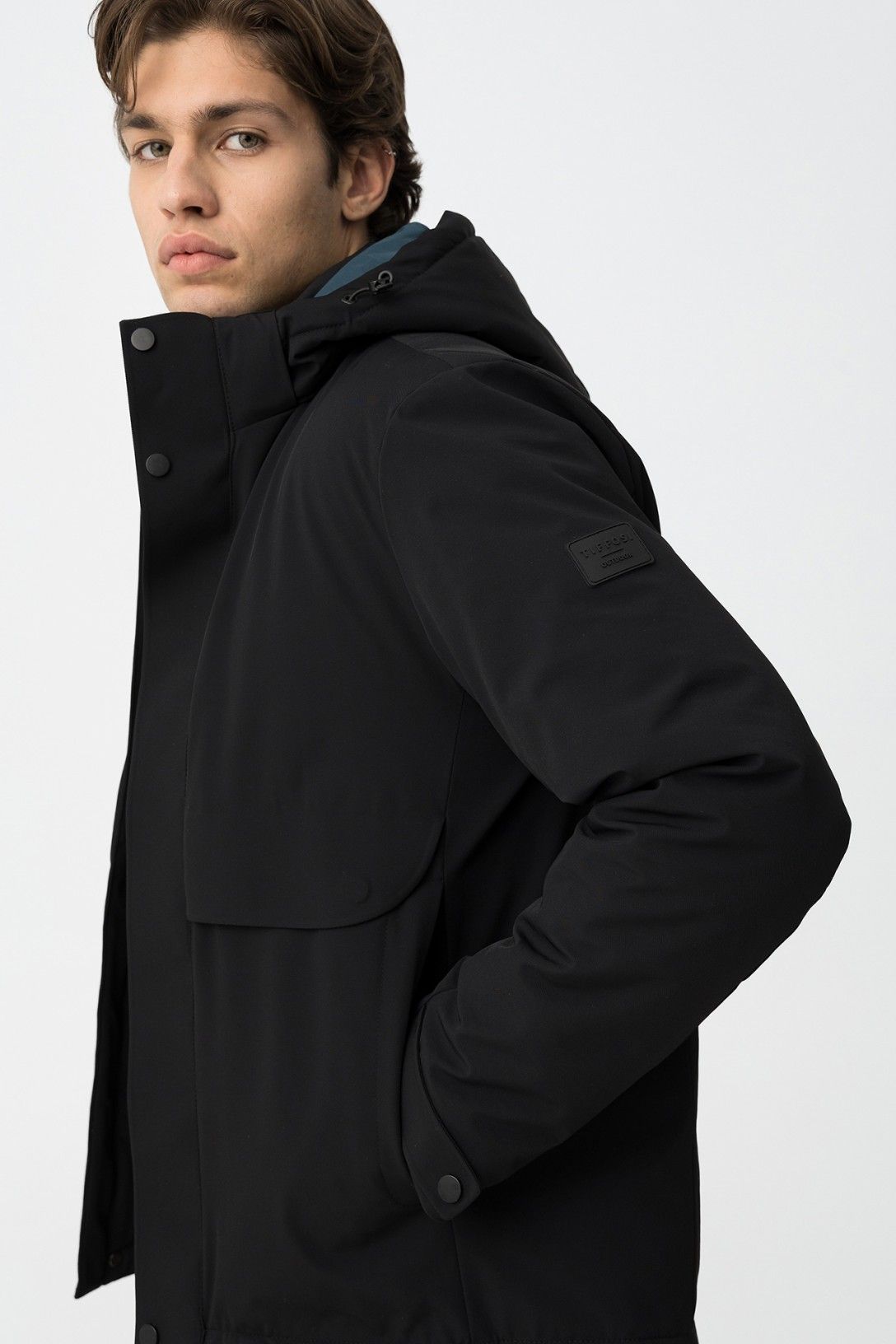 Giubbotto Uomo Portland Trapuntato con Cappuccio - Giacca Invernale Impermeabile Tiffosi