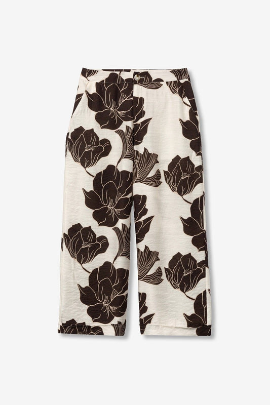 Pantalone Donna Gamba Larga Floreale - Tiffosi Posey vista frontale