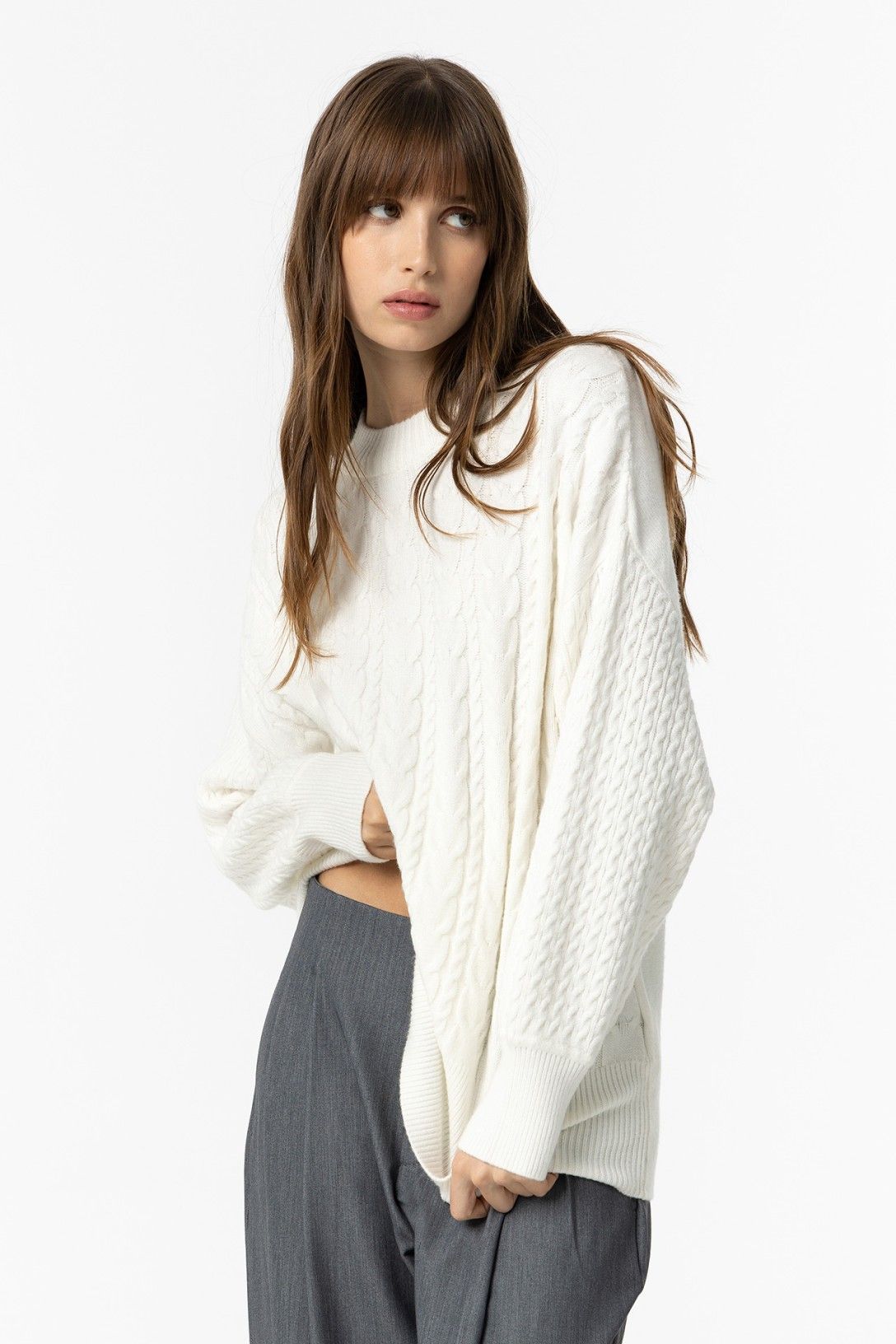 White sintra sweater