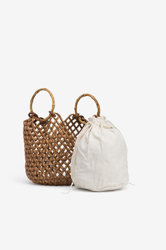 Borsa Sweeney donna legno artigianale — dettaglio struttura | Frarò