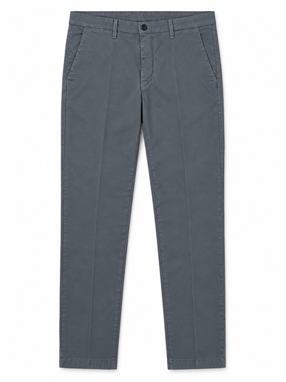 Pantalone uomo Moro 01S grigio scuro, vista frontale del capo con tasche America.