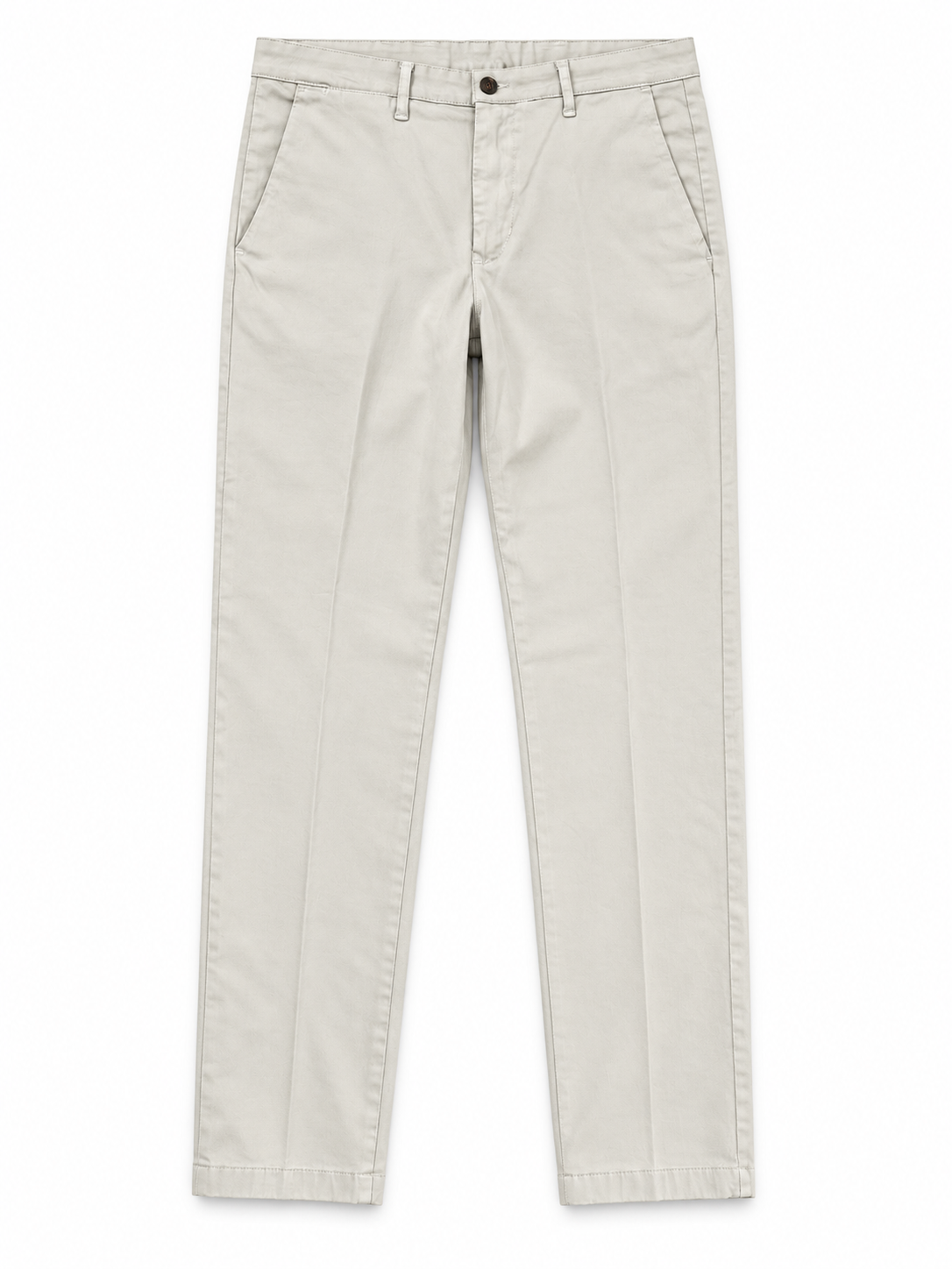 Pantalone uomo Moro 01S beige, vista frontale del capo con tasche America.
