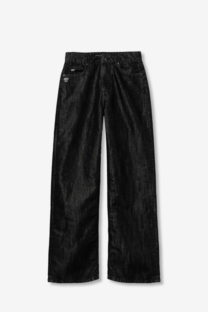"Jeans donna Tiffosi Bonnye_57 nero lucido texture - effetto lucido distintivo"