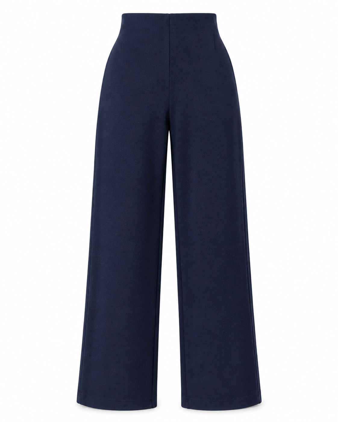 Pantalone palazzo del completo donna Aria Tiffosi blu scuro, vista posteriore.