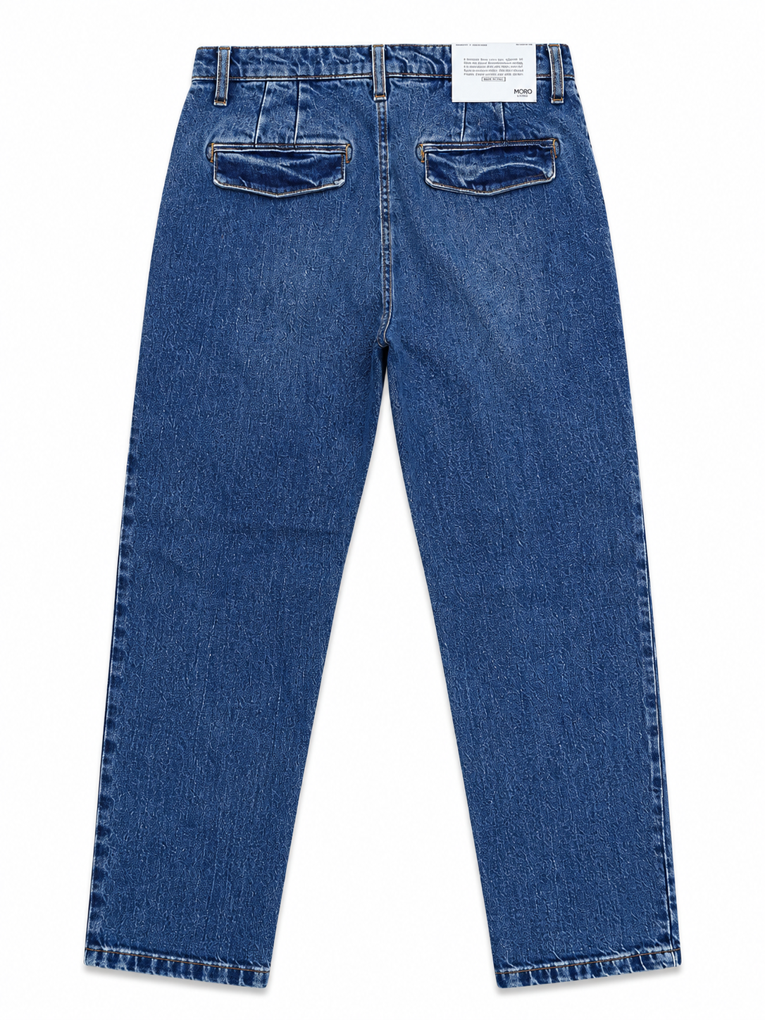 Jeans uomo Japan 2763 Moro fotografati sul retro, con due tasche a pattina