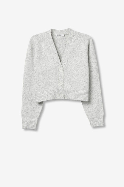 Cardigan Helaena grigio - immagine prodotto su sfondo neutro
