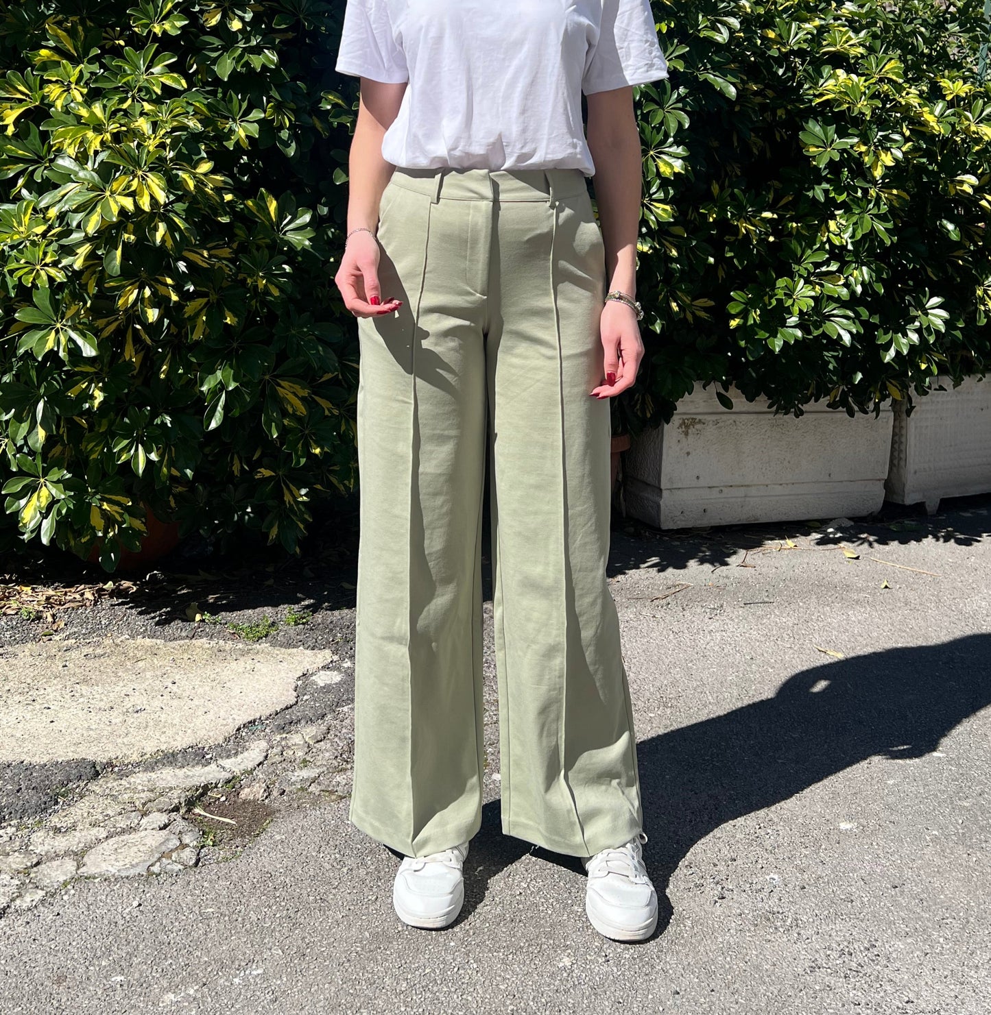 Pantalone Palazzo| Kate | Verde - Nero- Blu