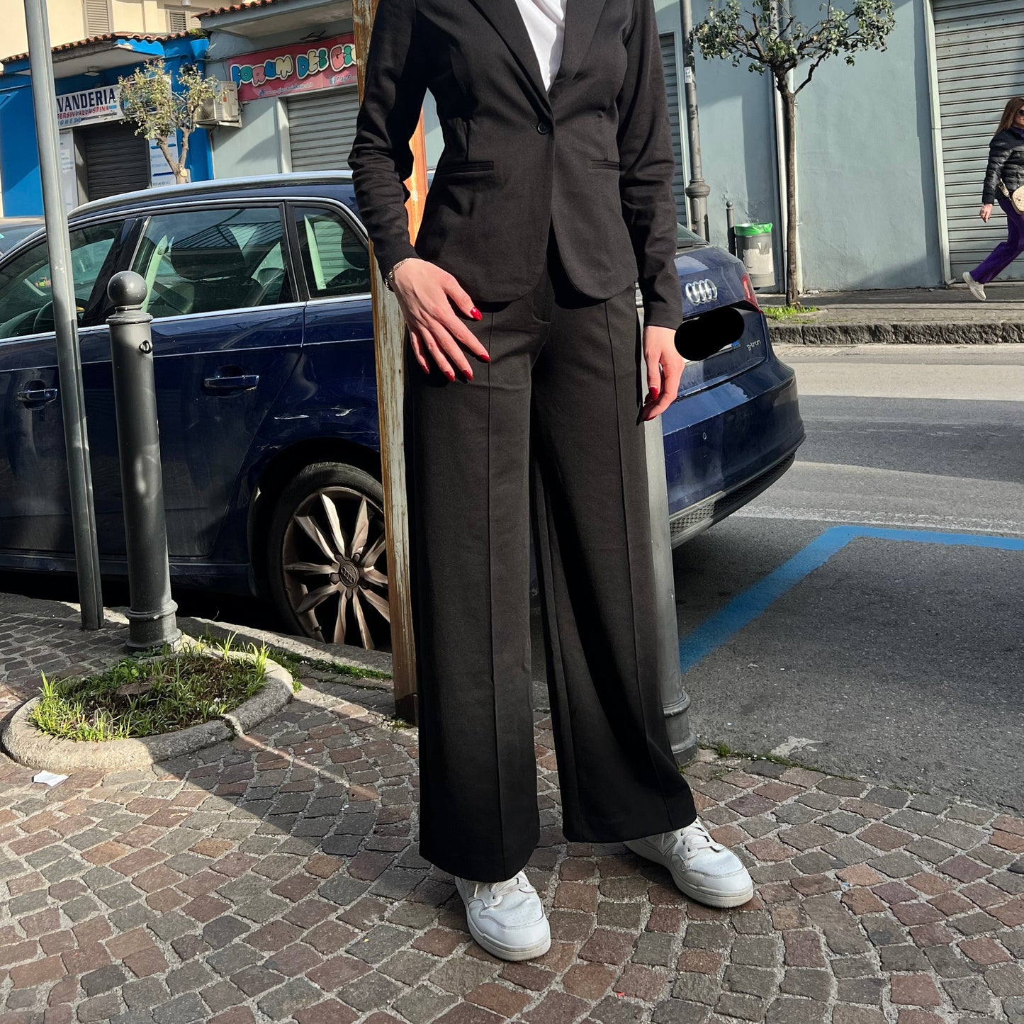 Pantalone Palazzo| Kate | Verde - Nero- Blu