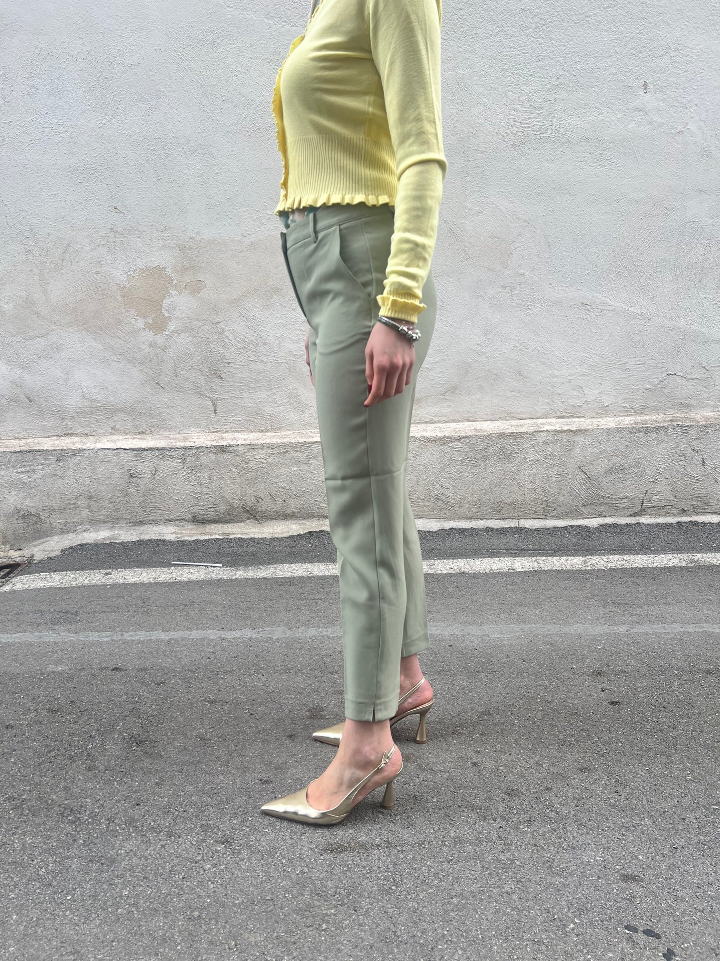 Pantalone Lexi | Verde & Nero