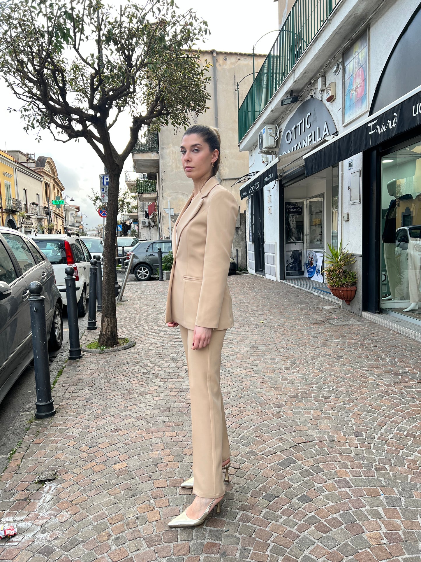 Tailleur Mokos Beige Mono