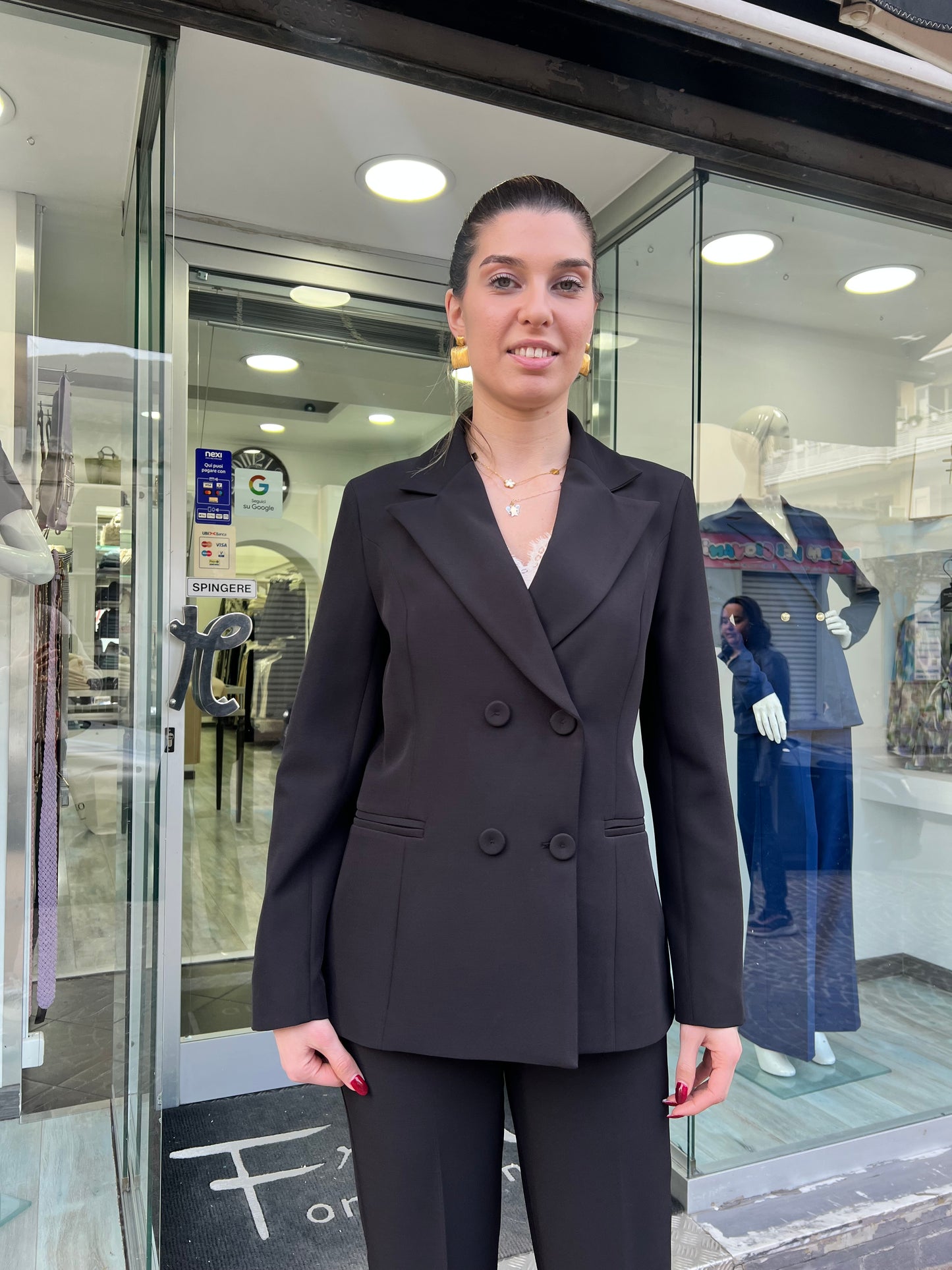 Tailleur Mokos Nero Doppio Petto