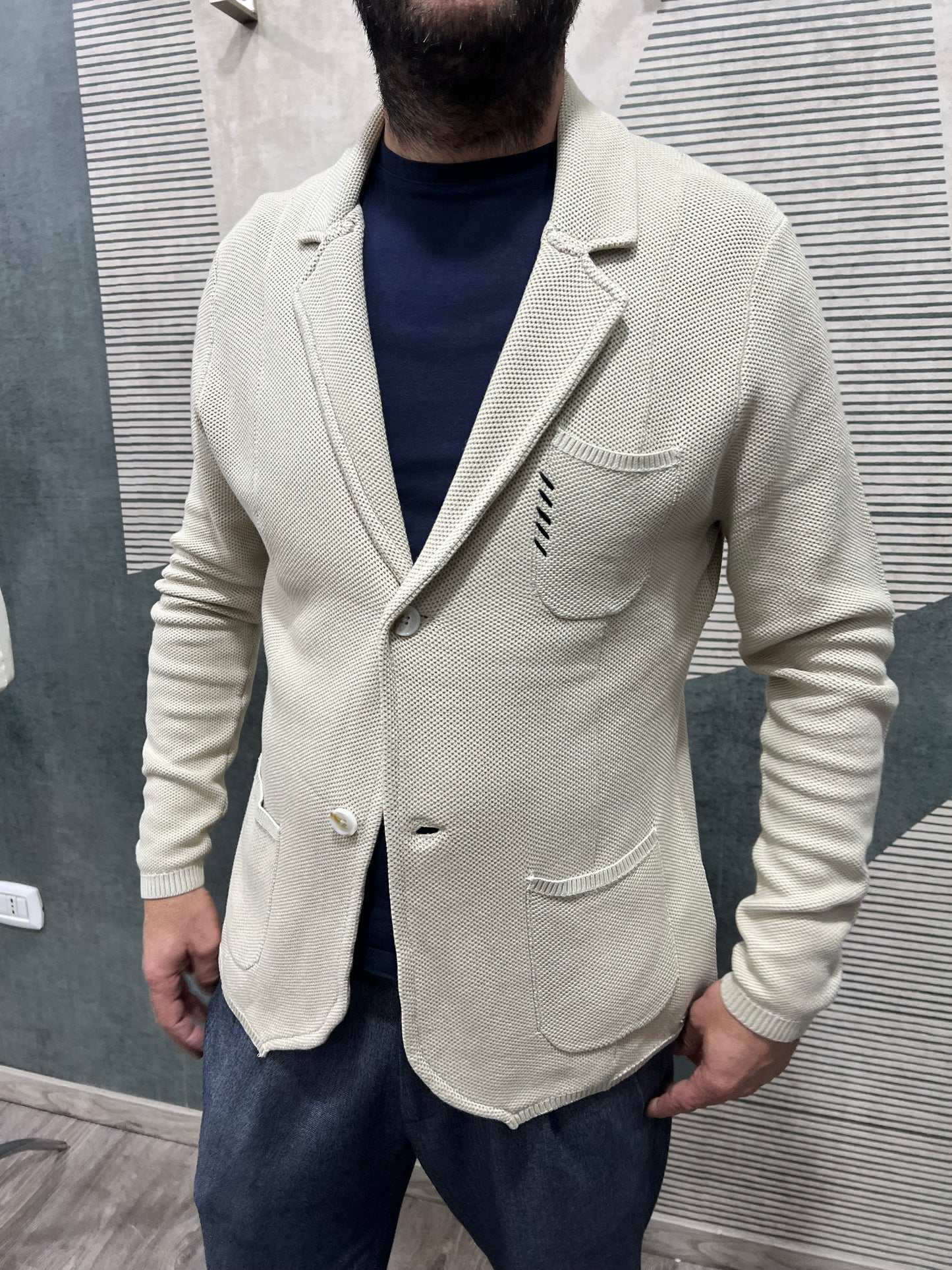Giacca in Filo Pernice + Colore