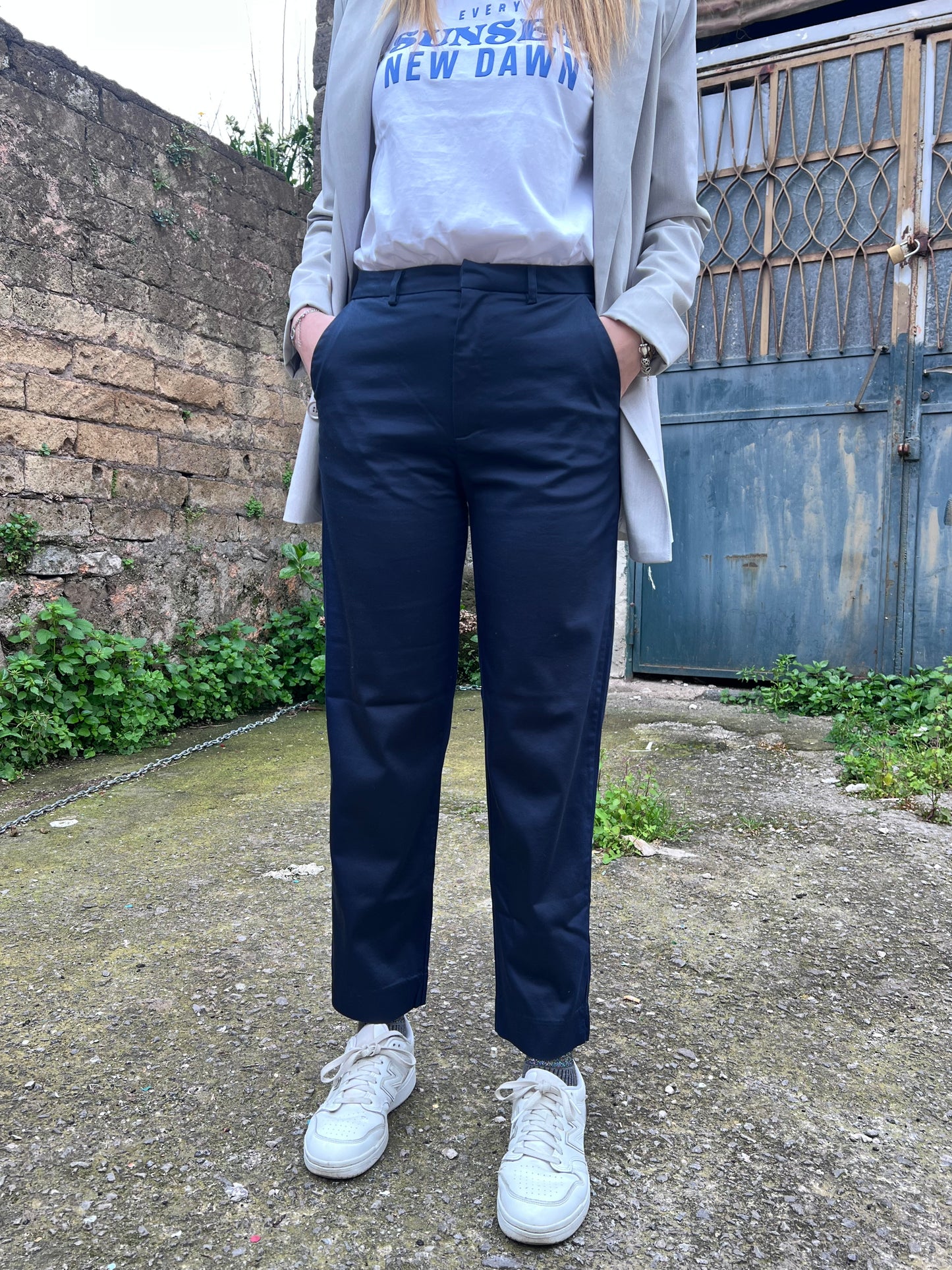 Pantalone Bianca| Blu e Nero