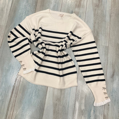 Maglione donna a righe Bluoltre girocollo viscosa taglia unica
