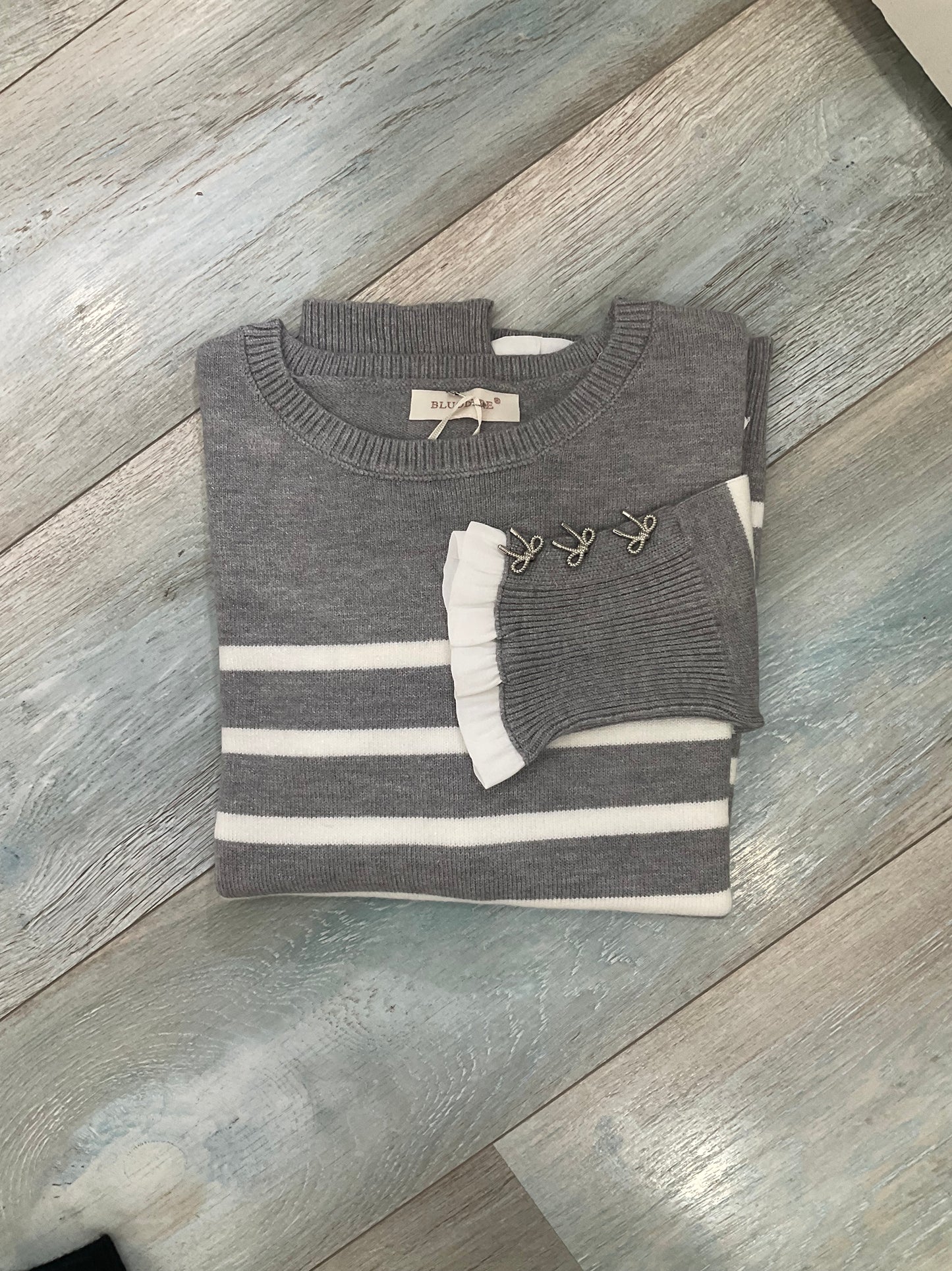 Maglione donna autunno inverno a righe taglia unica
